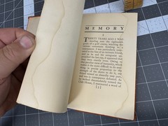 Memory by William Lyon Phelps- Hardcover. (1929)
