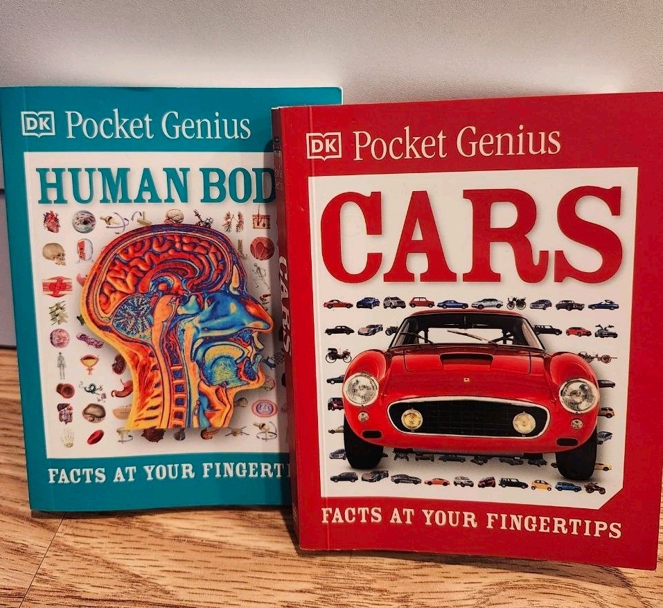 DK Pocket Genius Ser. Cars & Human Body, Paperback, Ages 9-12, Illustrated