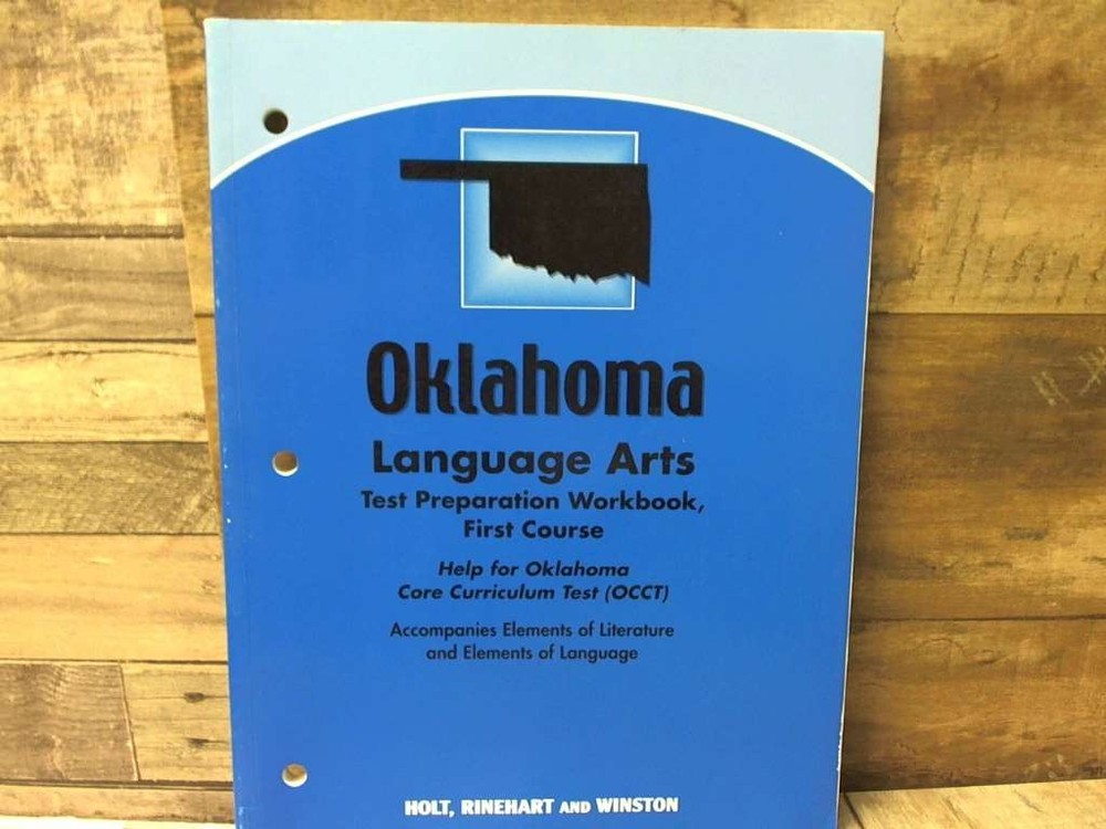 Elements of Literature Oklahoma: Language Arts Test Preparation Workbook First C