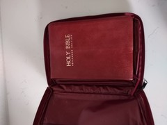 Giant Print KJV Bible Reference Ed Leather 1976 King James Thomas Nelson & COVER