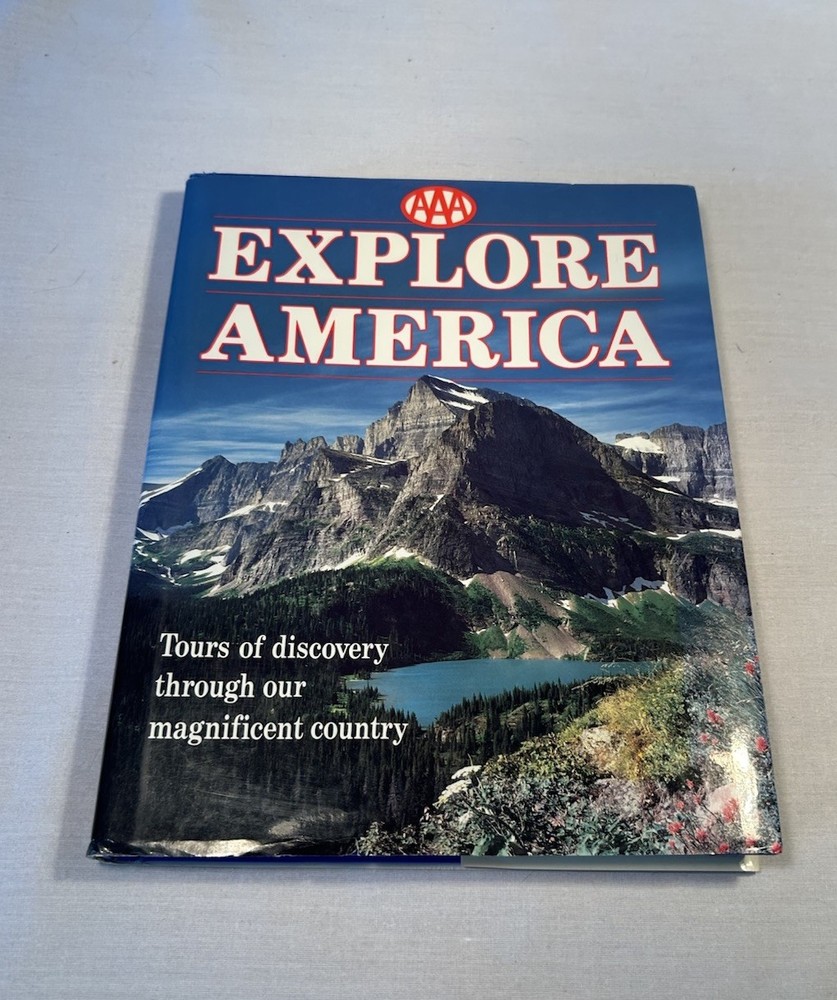 Explore America Book Hardcover – AAA – VRBO Decor Coffee Table – U.S.History VTG