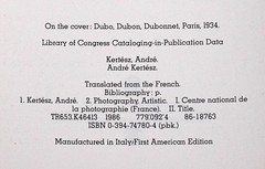 1986 André Kertész – Photography Pantheon Photo Artist 1st American Edition