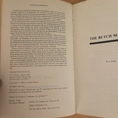 THE BUTCH MANUAL – CLARK HENLEY – VERY RARE VINTAGE FIRST EDTION COPY PB -VG