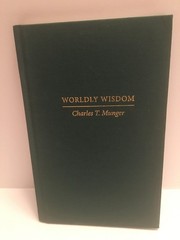 Worldly Wisdom Charles T. Munger hardcover Acceptable
