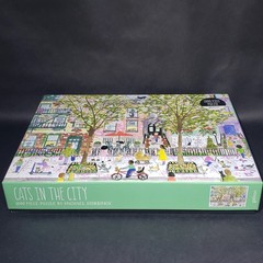 Galison Cats in the City 1000 Piece Puzzle M Storrings Reference Poster Sealed