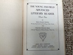 THE YOUNG AND FIELD ADVANCED LITERARY READER PART TWO 1916
