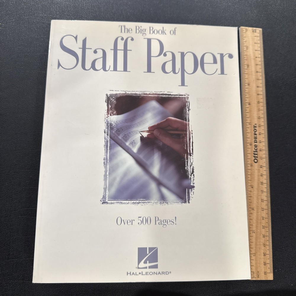 The Big Book of Staff Paper | 512 Pages of Perforated Music Manuscript Paper…