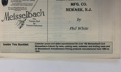 MEISSELBACH Fishing Reels Collector’s & Price Guide by PHIL WHITE signed