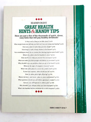 Great Health Hints and Handy Tips. Readers Digest Hardcover Great Condition.