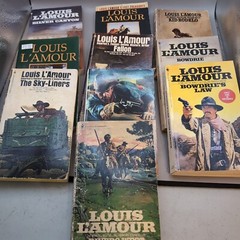Louis Lamour Lot Of 10 Western Titles Various Age And Conditions See Photos