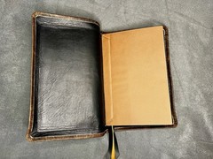 KJV Large Print Personal Size Reference Bible – Brown distressed goatskin