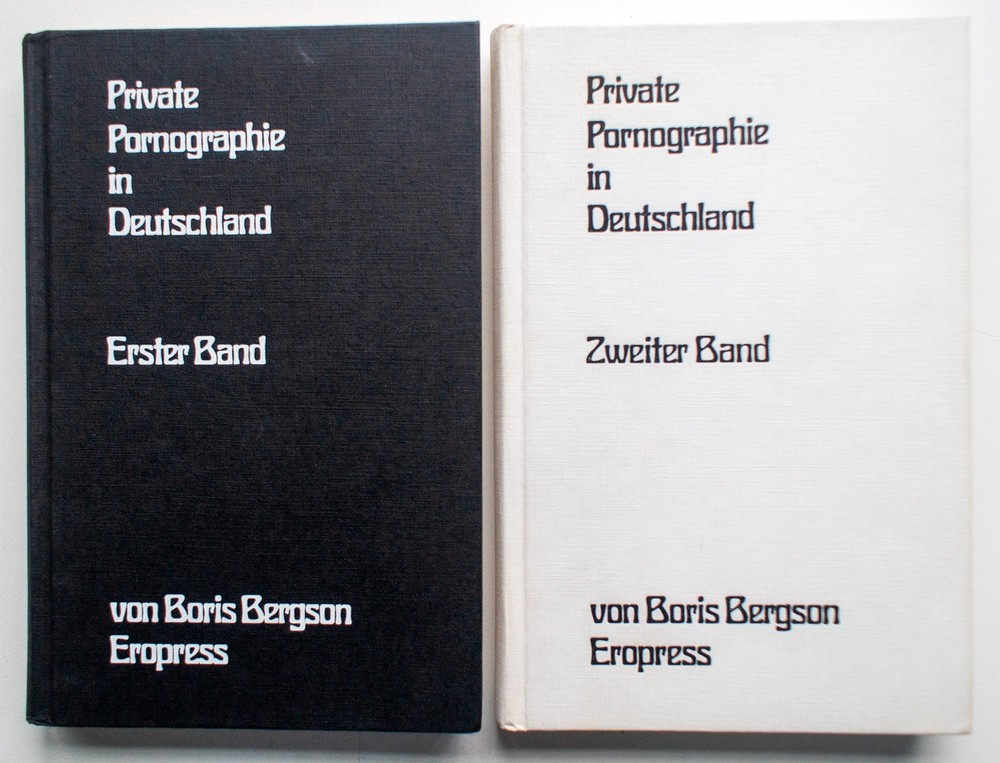 Private Pornographie in Deutschland 1+2 Bergson 1st Ed 1st Pr 1975 [188]