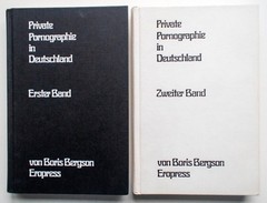 Private Pornographie in Deutschland 1+2 Bergson 1st Ed 1st Pr 1975 [188]