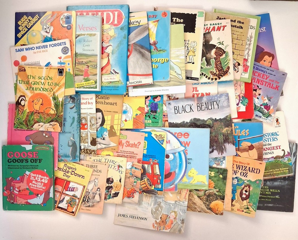 Mixed Lot Of 40 Vintage Children’s Picture Book Collection 50s 60s 70s 80s 90s