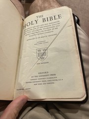 Holy Bible KJV OXFORD Concordance Morocco leather Personal Size #018X