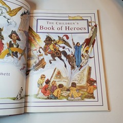 2 Children’s Book of Virtues + Heroes Lot William J. Bennett 1995 HC Stories