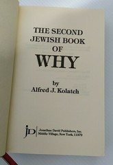 Jewish History & Culture: The Jewish Book of Why Set by Alfred J. Kolatch, 2 Vol