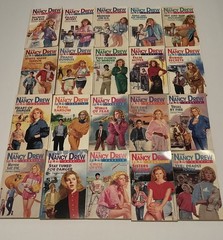 Lot of 60 Vintage Nancy Drew Files Mystery Paperbacks (#1-39, #41-59, #61-62)
