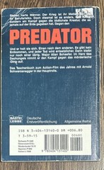 Predator Film Novelization – GERMAN LANGUAGE IMPORT – Paul Monette