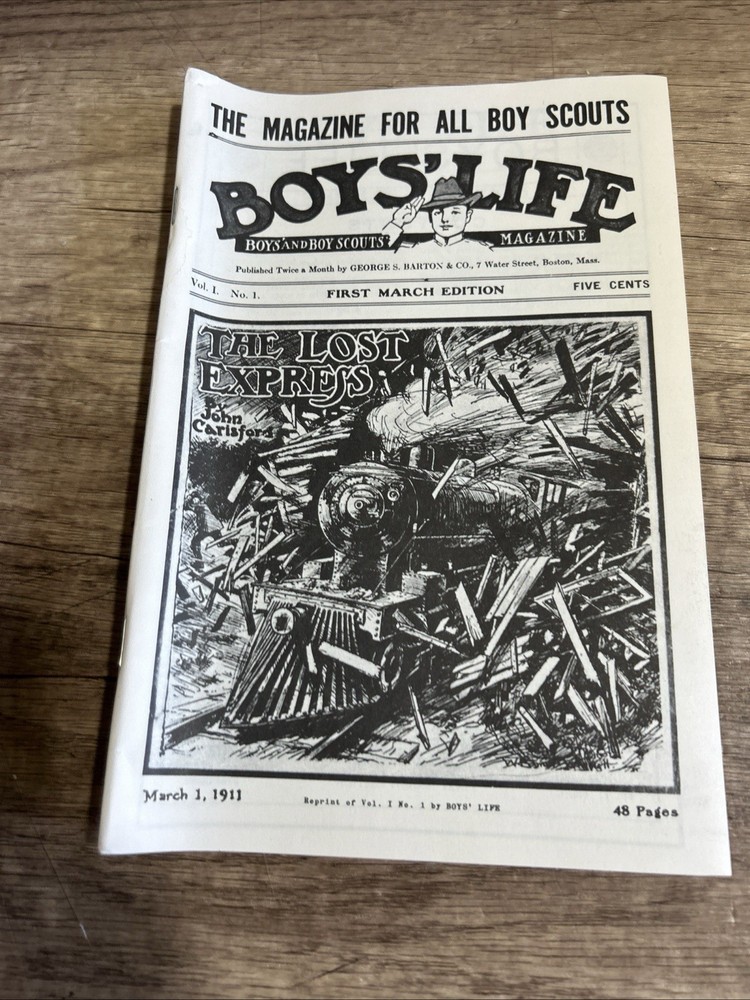 1976 Reprint Boys’ Life Magazine March 1, 1911 Boy Scouts Collectible