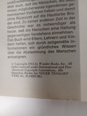 1963 Der Urmensch Was It Was von Donald Barr Deutsche Ausgabe von Otto Ehlert SC