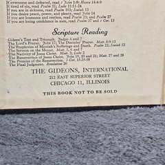 1954 Gideon Holy Bible Authorized King James Version KJV National Bible Press