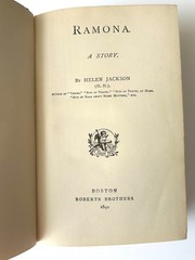 Ramona by Helen Jackson (H.H.) Early Edition 1890 Gold Leaf Cover, used rare