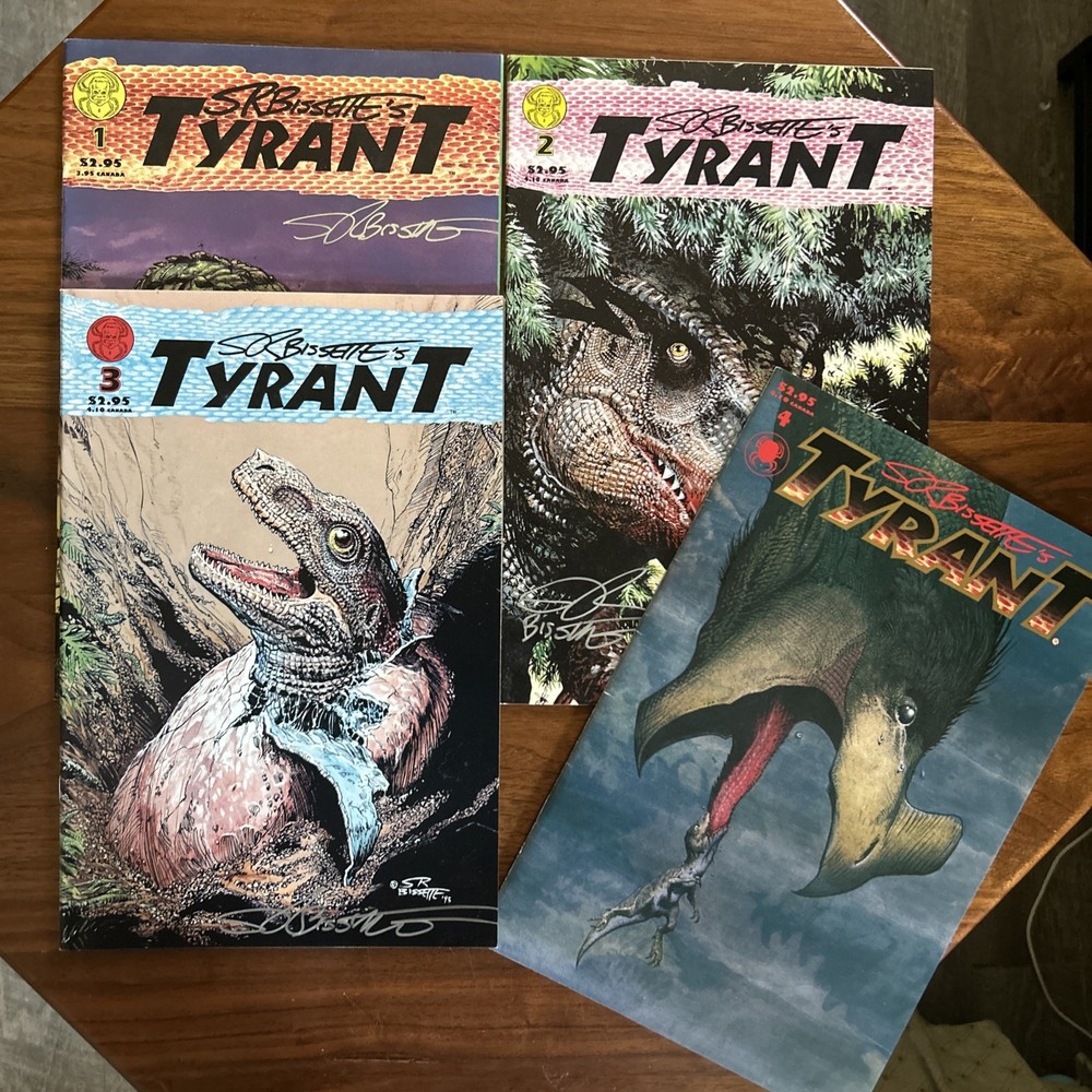 S.R. Bissette’s TYRANT #1-4 Complete Set (1994) SpiderBaby Graphix signed!