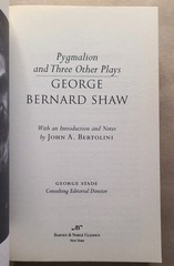 Pygmalion and Three Other Plays by George Bernard Shaw (2004, Trade Paperback)