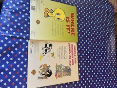 Two Baby Looney Tunes Hard Cover Learning Books