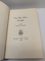 Civil War Anthology First Edition The War They Fought Richard Harwell 1960