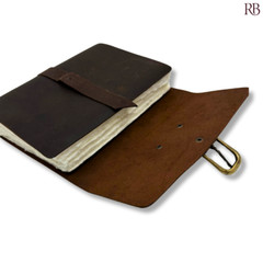 Handcrafted Leather-Bound Diary with Vintage Design [Premium Leather Bound]