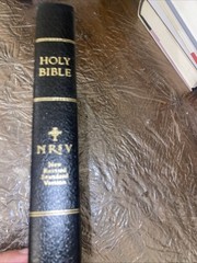 NRSV New Revised Standard Version Premium Bible Black Bonded Leather Abingdon