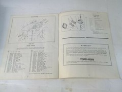 Yard Man 3710-0 25 in. Riding Mower Operator’s Manual and Parts List