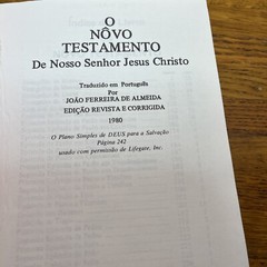 O Novo Testamento PORTUGUESE New Testament – 1980 – Lifegate Inc – 244 Pages -PB
