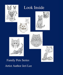 Color the Cats Adult coloring book 108 Pages 8.5 x 11 for All Ages