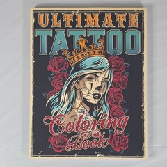 *NEW/ UNUSED/ NO MARKINGS* Halcyon Time Ltd Ultimate Tattoo Coloring Book