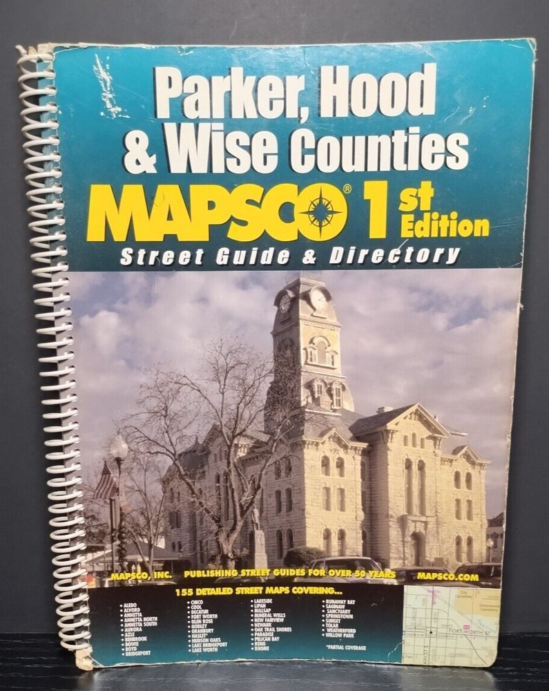 MAPSCO Parker, Hood & Wise Counties 1st Edition