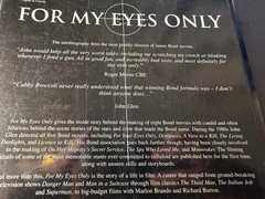 For My Eyes Only – James Bond Films Director John Glen – SoftCover – 240 Pages