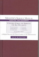 Minister`s Service Manual by Samuel Ward Hutton (English) Hardcover Book