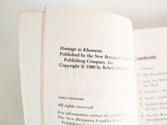 Hostage to Khomeini Robert Dreyfuss 1980 1st Edition Paperback Iran Politics