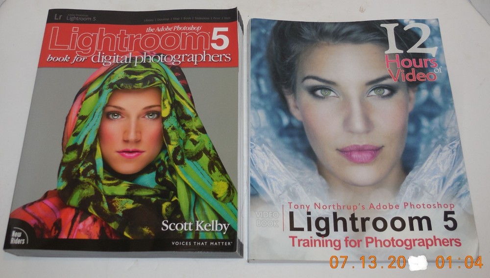 Lot of 2 Photography Books Adobe Photoshop Lightroom 5 Scott Kelby Tony Northrup
