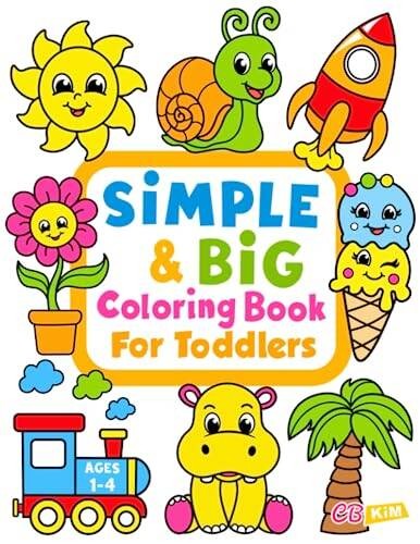 Simple Big Coloring Book for – VERY GOOD