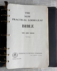 ✝️ The Practical Loose-Leaf KJV Holy Bible, 1st Printing Fleming Revell