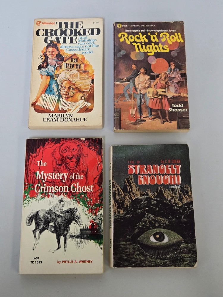 Vintage Teen Paperback Lot (4) Strange Enough! T 438 and others (1970’s & 80’s)