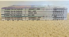 Lot Of Six New Penny Press Classic Jumbo Issue Fill In Puzzle Books