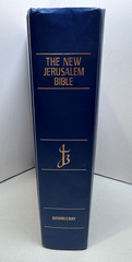 The New Jerusalem Bible Vintage Blue Hardcover Bible 1990 GUC FREE/SHIP!