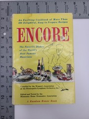 Encore Cookbook 1958 First Printing Vintage Cookbook Hardcover Book