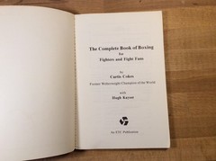 The Complete Book of Boxing, Curtis Cokes, Kayser, 1980 Paperback, Vintage