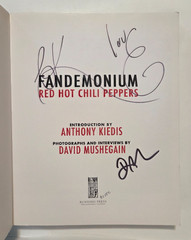 Fandemonium — Red Hot Chili Peppers | Signed by Anthony Kiedis & David Mushegain